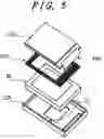 Fig. 04 - Display device with a portion of a flexible circuit projecting into a space in an opening or depression of a holder