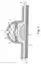 Fig. 04 - Optical fiber line arranging guide groove capable of sensing optical signals