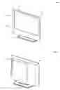 Fig. 02 - Liquid crystal display device comprising a front cabinet with a surrounding rib and positioning ribs at a back surface side
