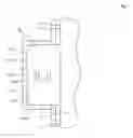 Fig. 06 - Liquid crystal display device comprising a front cabinet with a surrounding rib and positioning ribs at a back surface side