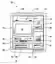 Fig. 01 - Automated banking machine which dispenses, receives and stores notes and other financial instrument sheets