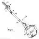 Fig. 02 - Motor driven tool such as a pole hedge trimmer with a locking mechanism for the turnable cutting unit