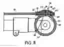 Fig. 07 - Motor driven tool such as a pole hedge trimmer with a locking mechanism for the turnable cutting unit