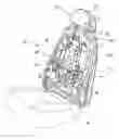 Fig. 01 - Active head restraint system with actuating system for a vehicle seat
