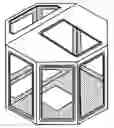 Fig. 01 - Vacuum chamber on a frame basis for coating installations