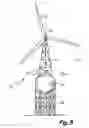 Fig. 07 - Combination water tower and electrical wind turbine generator