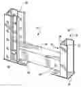 Fig. 01 - Bases for storage rack trusses