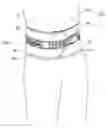Fig. 01 - Back brace having pull cord for size adjustment