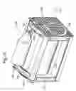 Fig. 14 - Means in a reverse vending machine (RVM) for receiving, handling, sorting and storing returnable items or objects