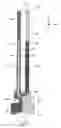 Fig. 01 - Tuning fork type piezoelectric resonator having a node of common mode vibration in constructed part of base