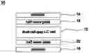Fig. 01 - Normally-black mode liquid crystal display having particular half wave plates