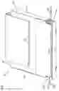 Fig. 02 - Sliding adapter panel with living hinge and forward/rearward locking