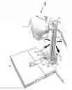 Fig. 01 - Arm linkage system for a radiographic device