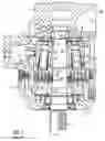 Fig. 02 - Axial piston machine with hydrostatic support of the holding-down device