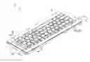 Fig. 01 - Keyboard with keystroke module movably disposed to an opening
