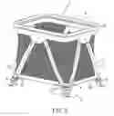 Fig. 03 - Playpen and fabric fixing device used therefor
