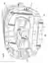 Fig. 10 - Roots type gear compressor with helical lobes having feedback cavity