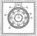 Fig. 01 - Machine with data transfer from one machine part to another machine part which is able to be rotated relative to the one machine part