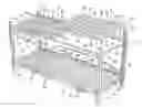 Fig. 01 - Storage rack decking derived from a single sheet of sheet metal