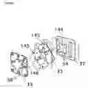 Fig. 44 - Junctional structure and junction means of various buckle members for wearing