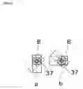 Fig. 45 - Junctional structure and junction means of various buckle members for wearing