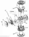 Fig. 01 - Two-stroke opposed cylinder internal combustion engine with integrated positive displacement supercharger and regenerator