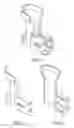 Fig. 09 - Set of parts for positioning electrodes in cells for the electrodepositing of metals