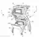 Fig. 01 - Shopping cart having a support for stacked baskets