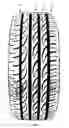 Fig. 02 - Motor vehicle tire having tread pattern