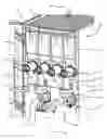 Fig. 01 - Preparing device with a suction duct for preparing a beverage from a powdery substance and a hot liquid
