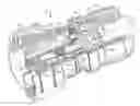 Fig. 01 - Compression connector for coaxial cable with staggered seizure of outer and center conductor