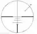 Fig. 01 - BALLISTIC RETICLE AND RIFLESCOPE FOR PROJECTILE WEAPON AIMING SYSTEM
