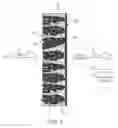 Fig. 02 - Horizontal array bioreactor for conversion of syngas components to liquid products