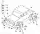 Fig. 01 - Method for the relative positioning of an object to be measured and of a motor vehicle to a measuring device, and measuring device and a device for measuring a chassis
