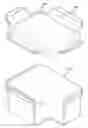 Fig. 01 - Lid having locking flap handles with improved elastic hinges for airtight containers