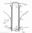 Fig. 03 - Umbrella system with support for internal storage of cover and external sliding ribs and stretchers