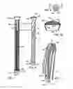 Fig. 05 - Umbrella system with support for internal storage of cover and external sliding ribs and stretchers
