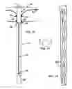 Fig. 06 - Umbrella system with support for internal storage of cover and external sliding ribs and stretchers