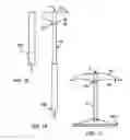 Fig. 07 - Umbrella system with support for internal storage of cover and external sliding ribs and stretchers