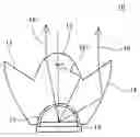 Fig. 01 - Light source-modulating device having composite curved surfaces