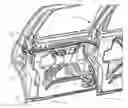 Fig. 01 - Extended-travel sliding door with articulating roller bracket