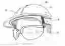 Fig. 01 - Hard hat with attached safety glasses