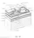Fig. 41 - Printing fluid supply device with channeled absorbent material