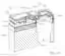Fig. 42 - Printing fluid supply device with channeled absorbent material