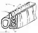 Fig. 01 - COEXTRUDED POLYMER MOLDING HAVING SELECTIVELY NOTCHED CARRIER