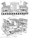 Fig. 02 - Gliding table and chairs
