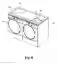 Fig. 06 - Modular laundry system with work surface having a functional insert