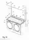 Fig. 07 - Modular laundry system with work surface having a functional insert