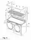 Fig. 08 - Modular laundry system with work surface having a functional insert