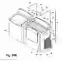 Fig. 33 - Modular laundry system with work surface having a functional insert